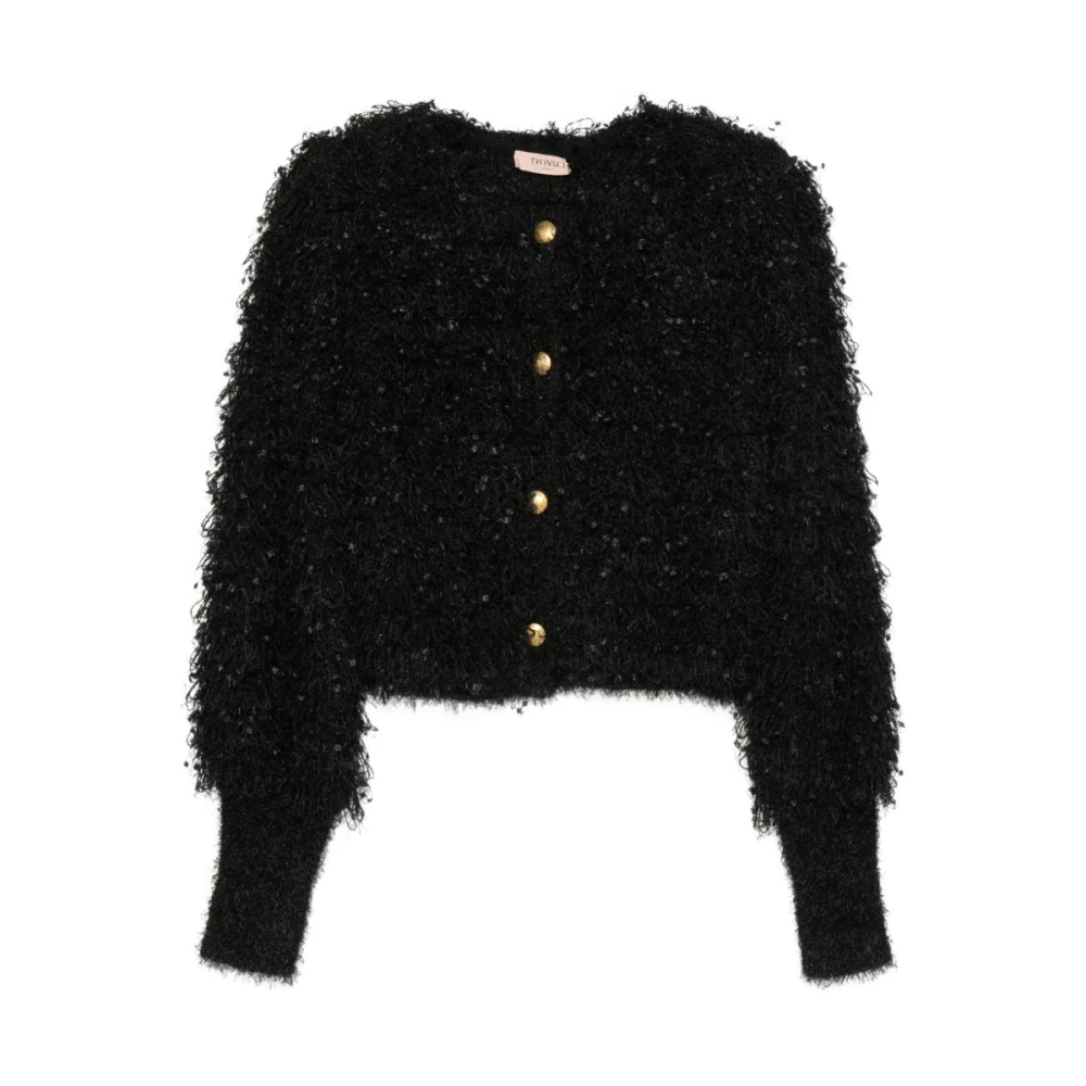 Twinset Donna Nero - Cardigan Twin-Set - Knitwear - L