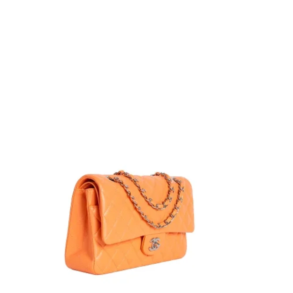 Chanel Vintage Pre-owned Leather chanel-bags Orange Dames