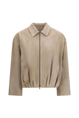 Suede Bomber Jacket