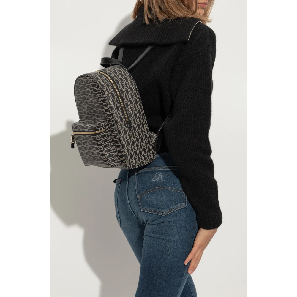 Emporio Armani Rugzak met monogram Black Dames