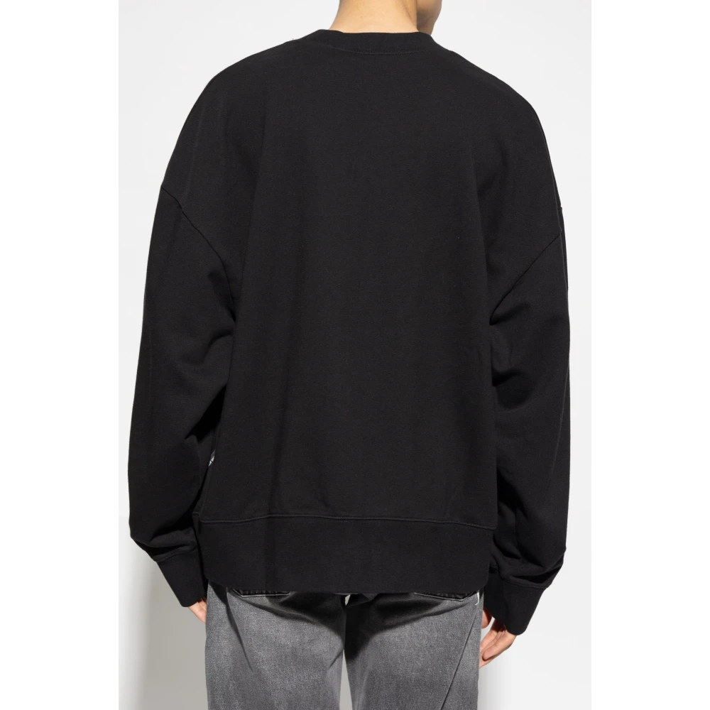 Palm Angels Sweatshirt met bedrukt logo Black Heren