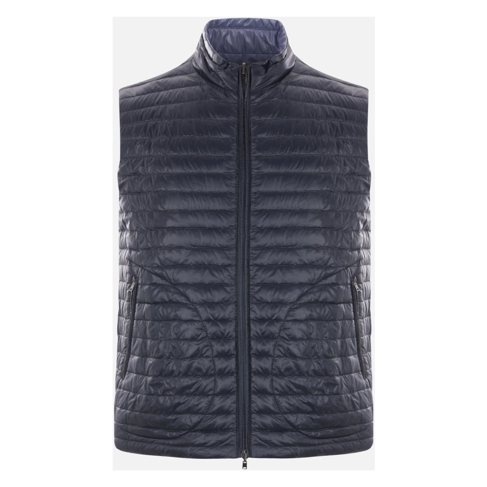Herno Puffer Vest Blue Heren