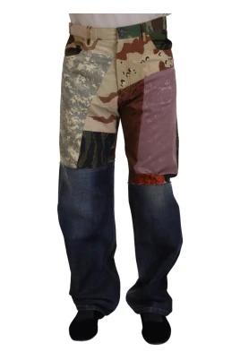 Patchwork Denim Jeans