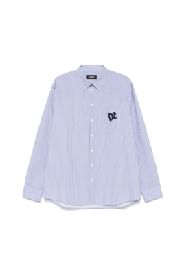 chemise-bleu-marine-avec-logo-imprime