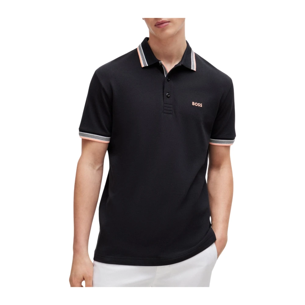 Boss Paddy 10241663 01 Polo Shirt Black Heren