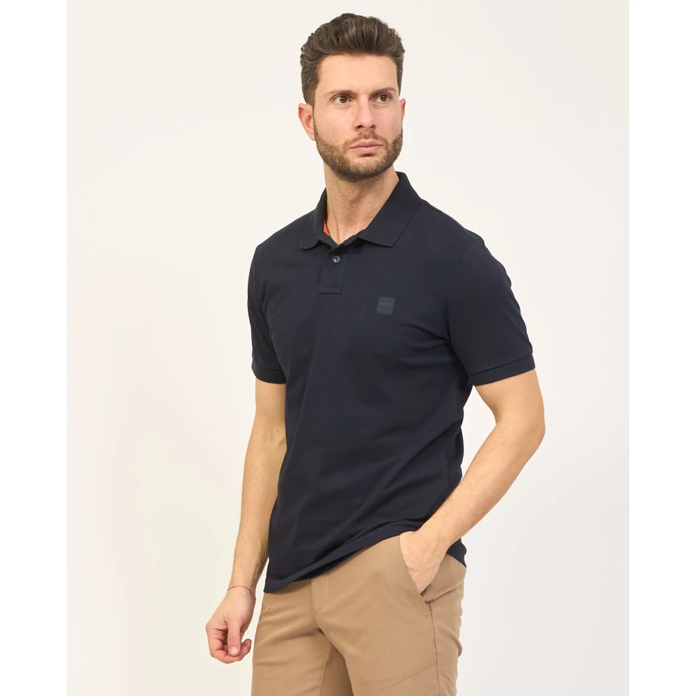 Boss Blauwe Polo Passenger T-shirt Blue Heren