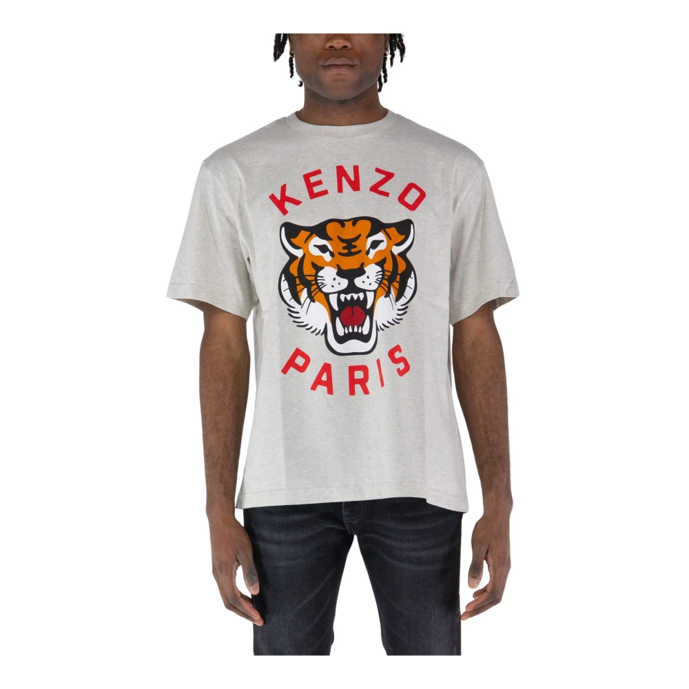 Kenzo Stilig Tiger T-shirt Gray, Dam