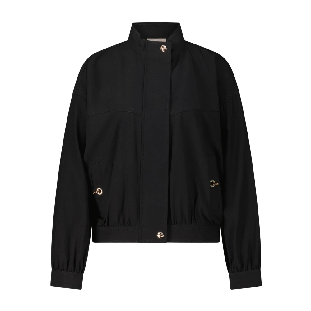 Liu Jo Gouden Detail Blouson Jas Black Dames