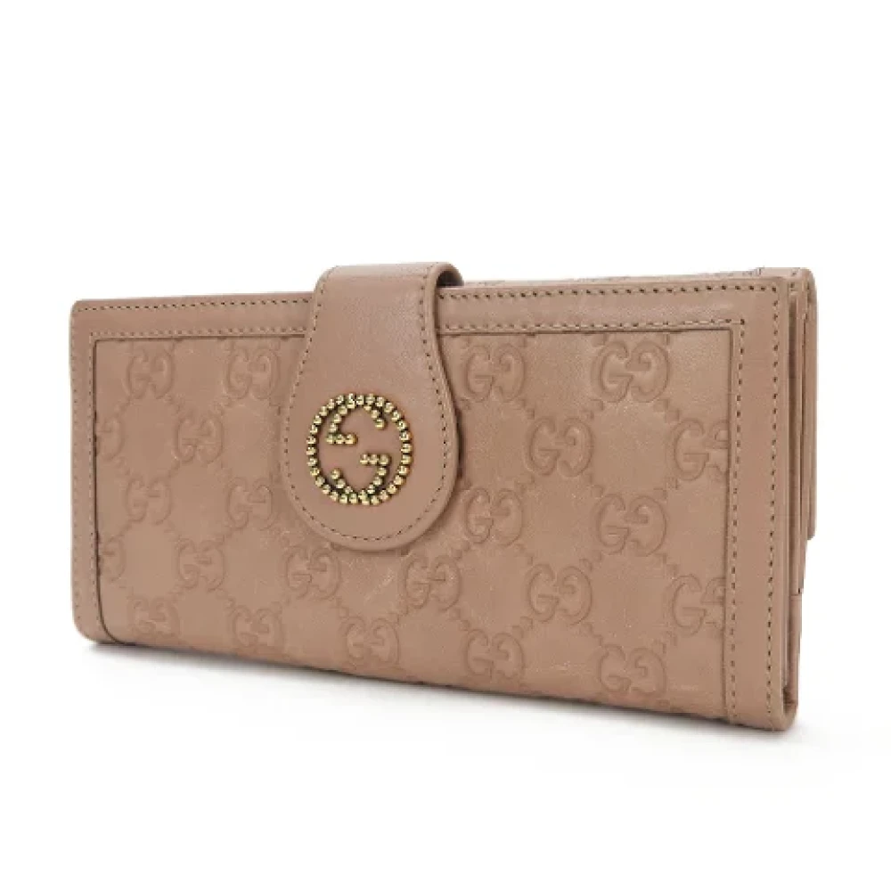 Gucci Vintage Pre-owned Leather wallets Pink Dames