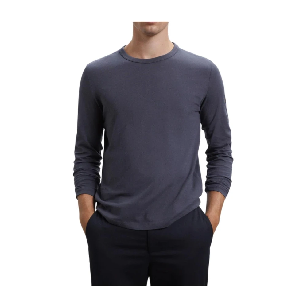 Ecoalf Blue Long Sleeve T-Shirts, Male, M, Long Sleeve T-Shirt Nabil