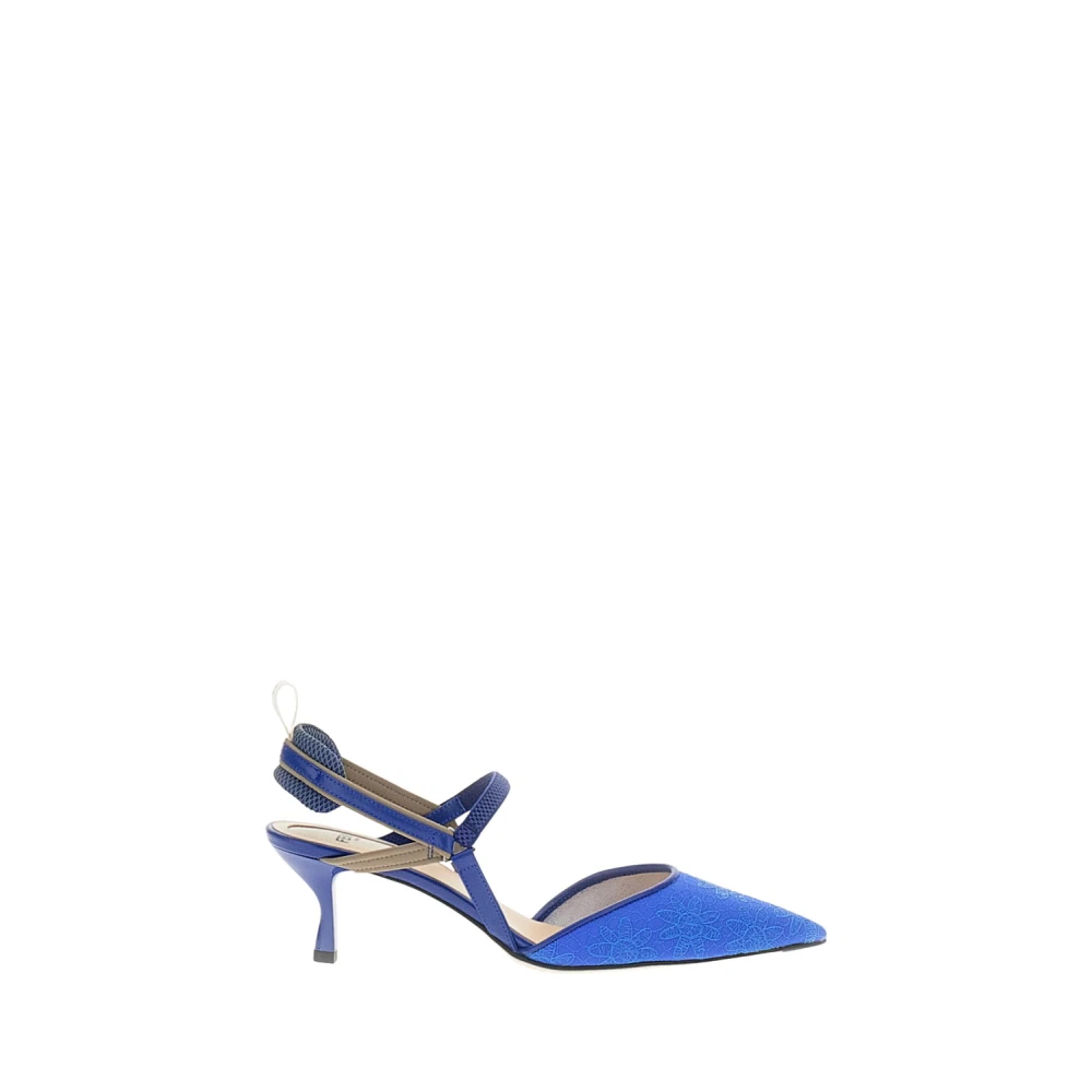Fendi Vrouw Blauw Schoenen Dames, 36 1/2 Eu, Leer, Colibrì Lite