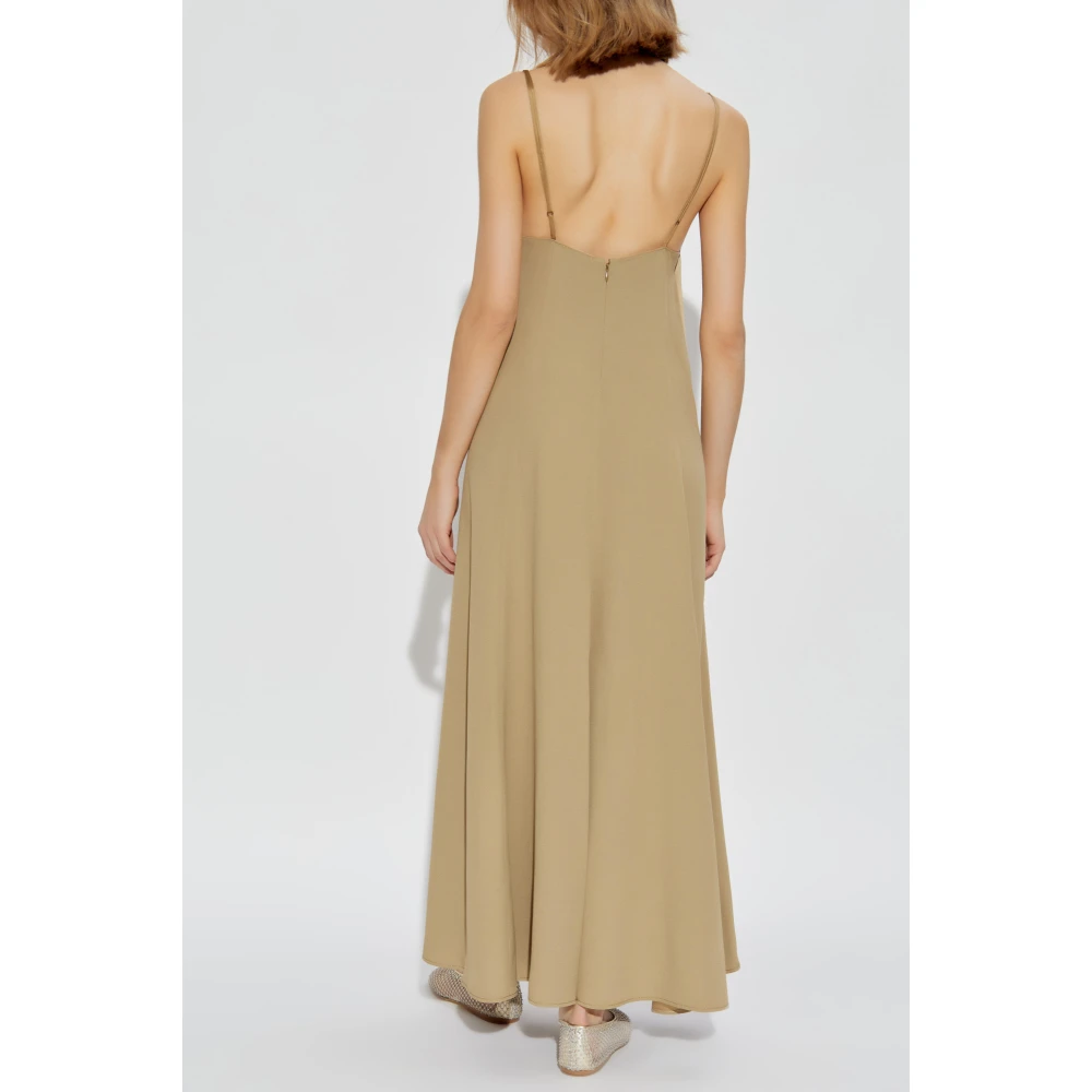 Forte Jurk met bandjes Beige Dames