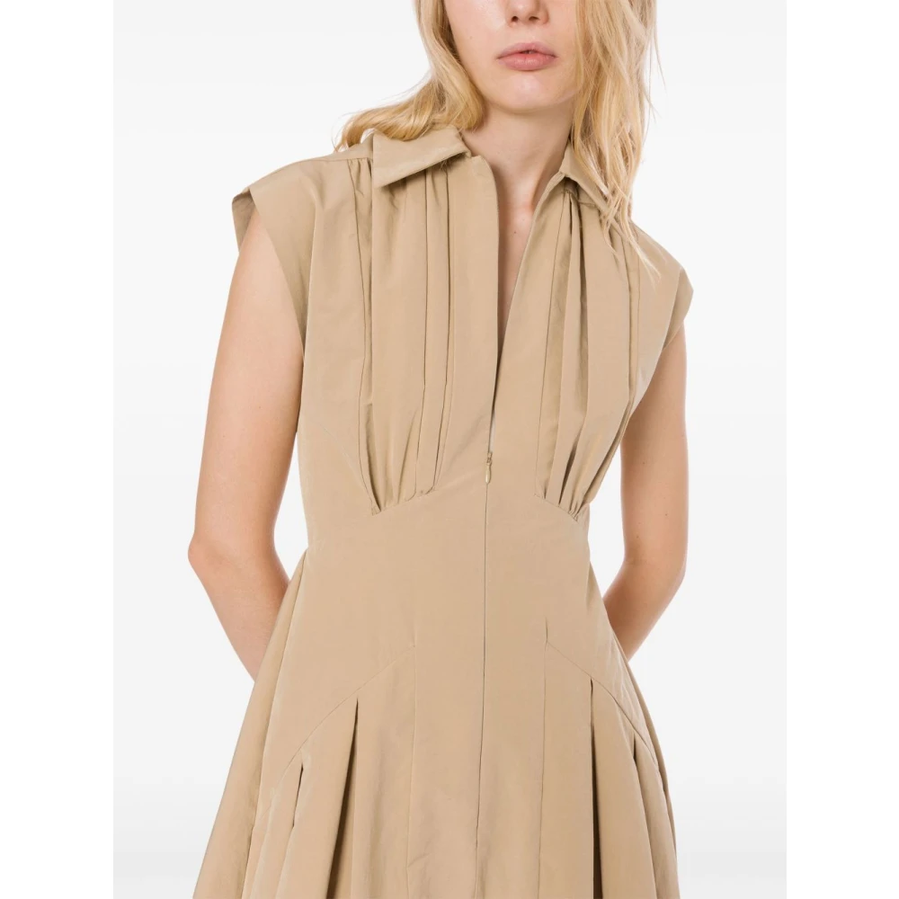 Philosophy di Lorenzo Serafini Beige Jurk Elegant Comfortabel Gelegenheid Beige Dames
