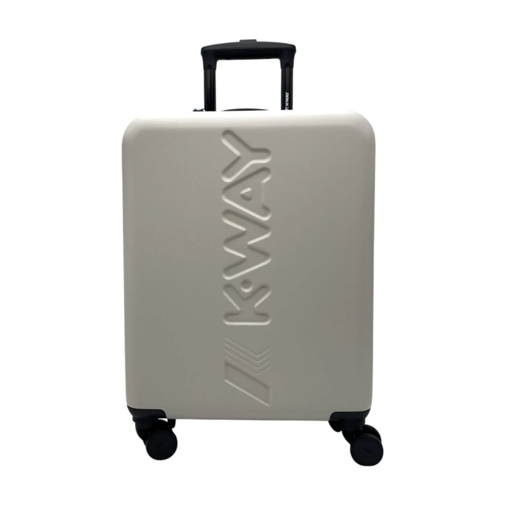 K-Way Beżowy Walizki, One Size, Lekka Torba Podróżna Na Kółkach