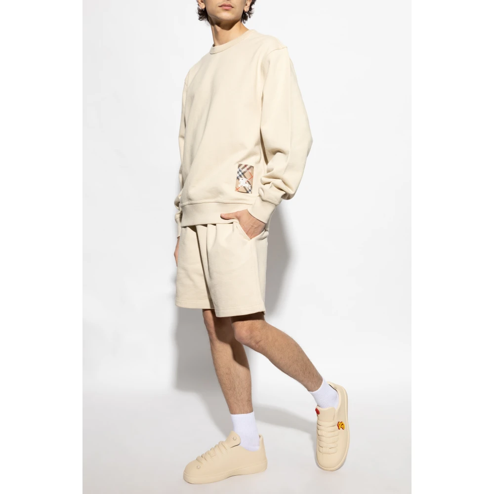 Burberry Sweatshirt met patch Beige Heren