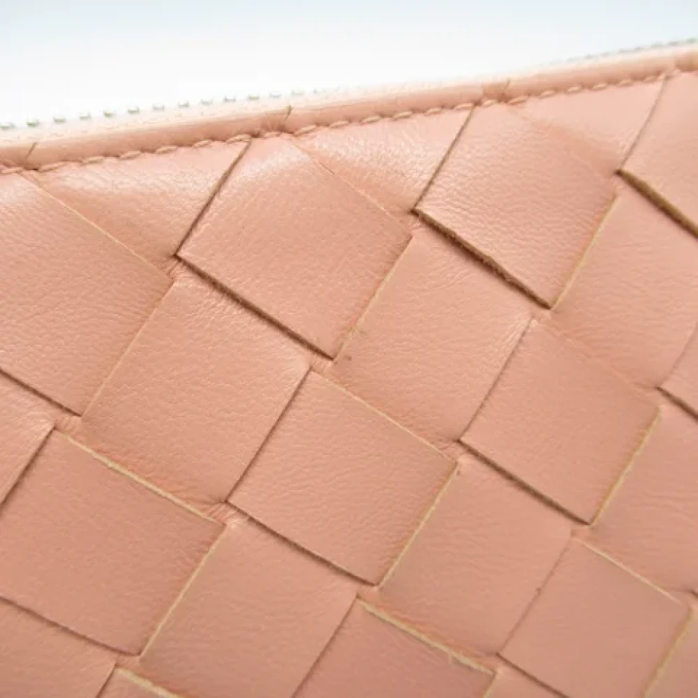 Bottega Veneta Vintage Pre-owned Leather wallets Pink Dames