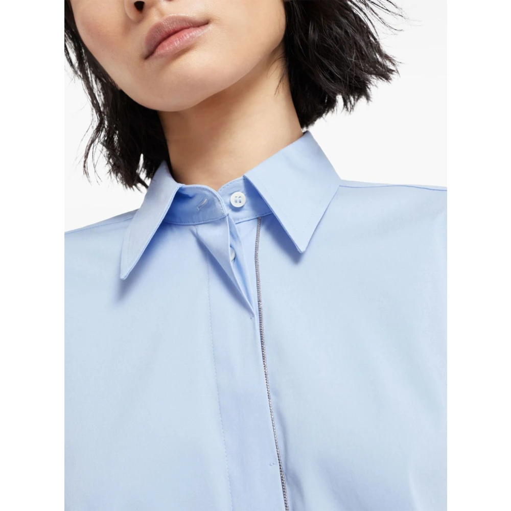 BRUNELLO CUCINELLI Lichtblauw Herenshirt Blue Dames