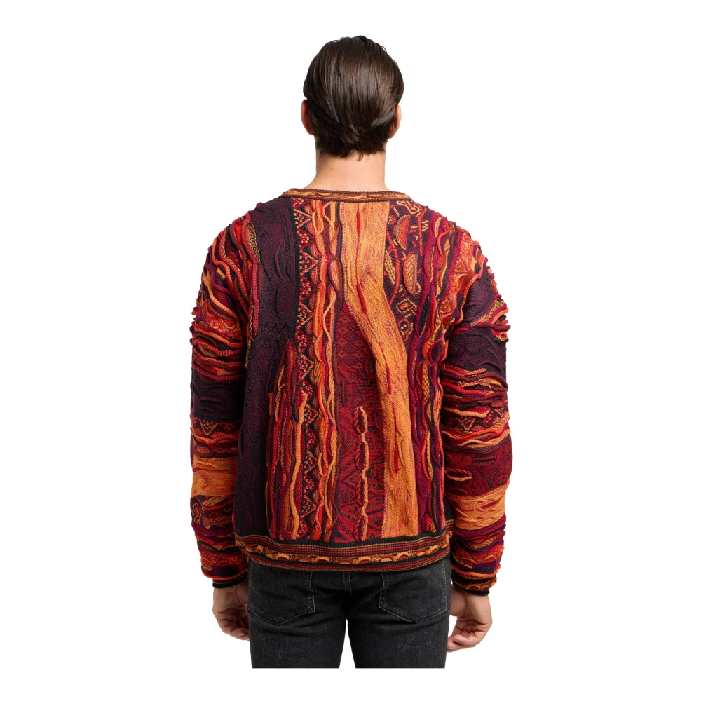 carlo colucci Gebreide trui met opvallend patroon Multicolor Heren