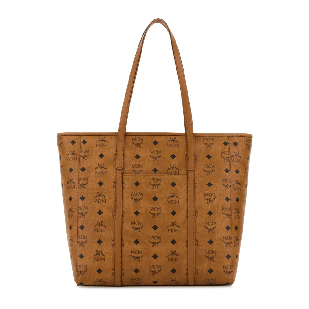 MCM Toni Canvas Winkel Tas Brown Dames