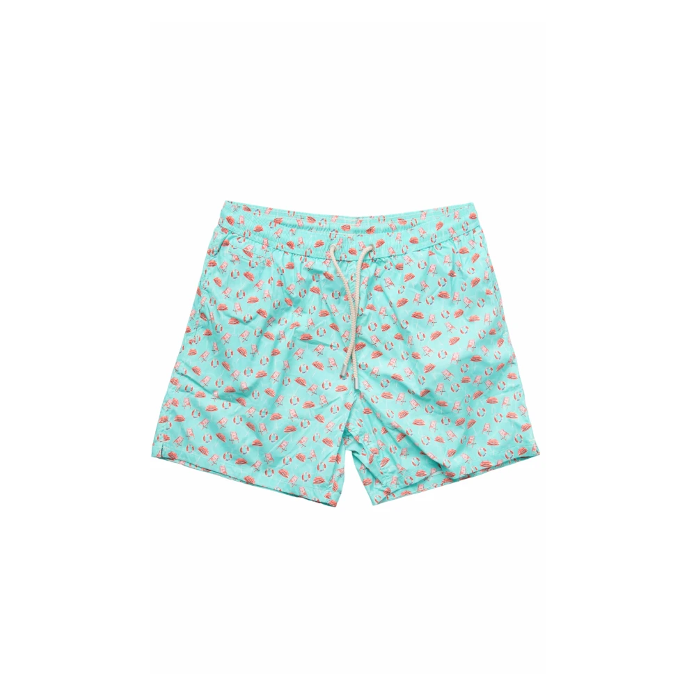 MC2 Saint Barth Cool Summer Swim Shorts Blue Heren