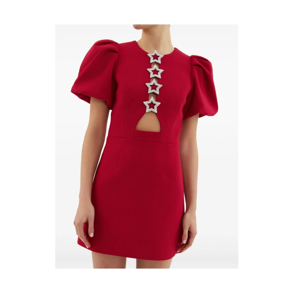 Rebecca Vallance Kersenrode Sterrenmotief Jurk Red Dames