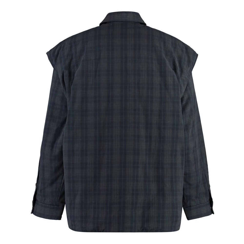 Balenciaga Zijde Katoenen Overshirt Gray Heren