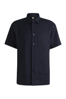 C-CORY-SH-252 Relaxed Fit Linne Seersucker Skjorta