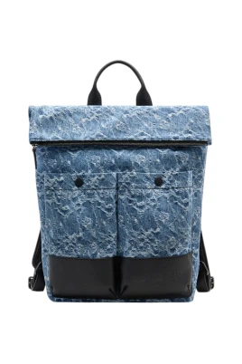 Jacquard Denim Backpack