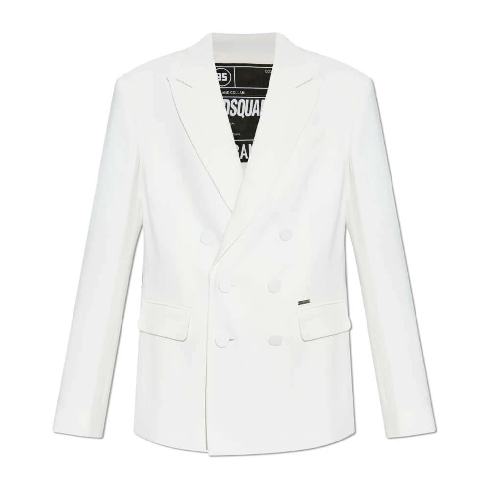 Dsquared2 Dubbelknäppt kavaj White, Dam