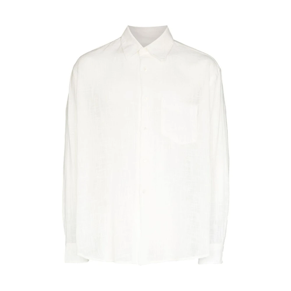Our Legacy Off White Button-Front Overhemd White Heren