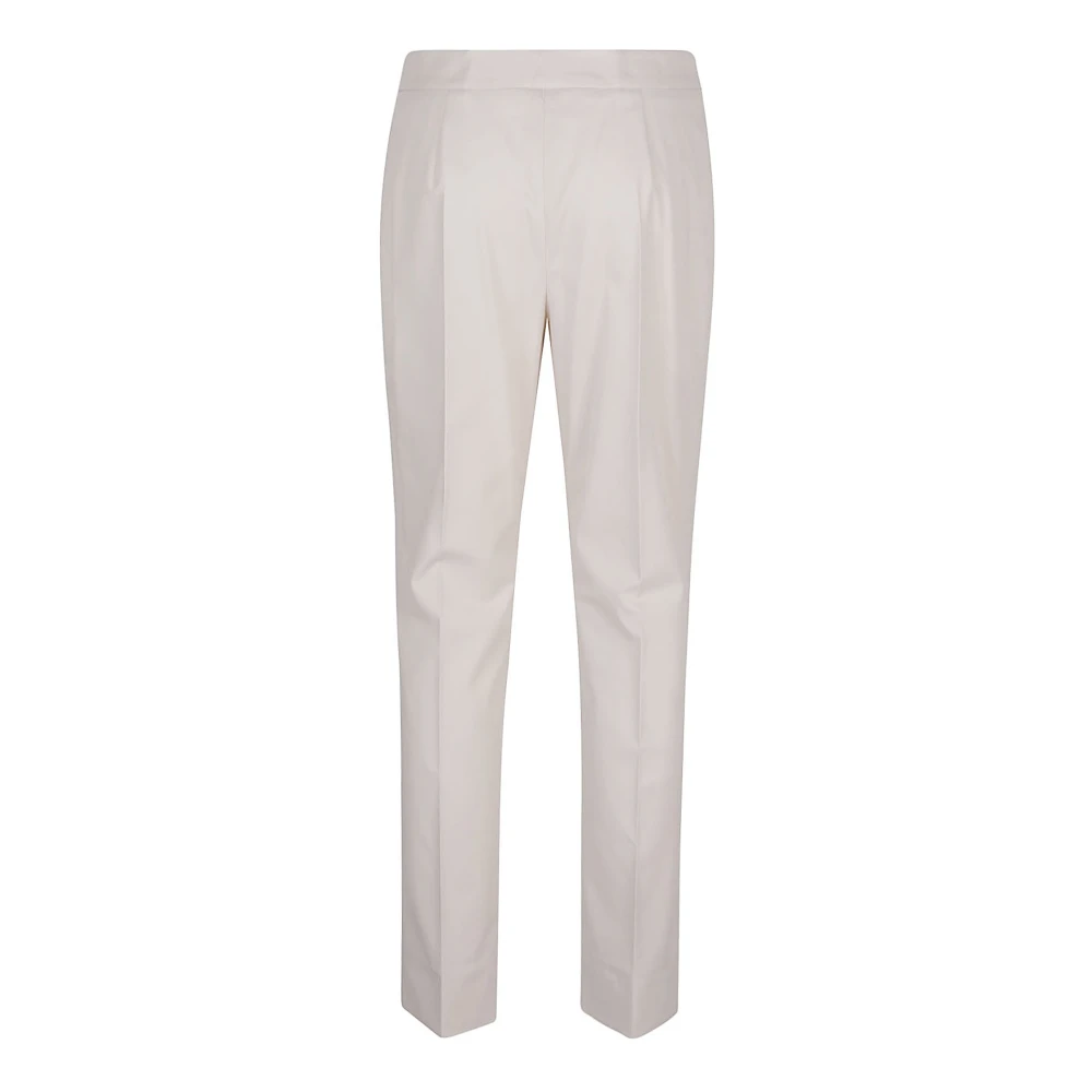 Eleventy Zand Broek Katoen Lyocell Elastaan Samenstelling Beige Dames