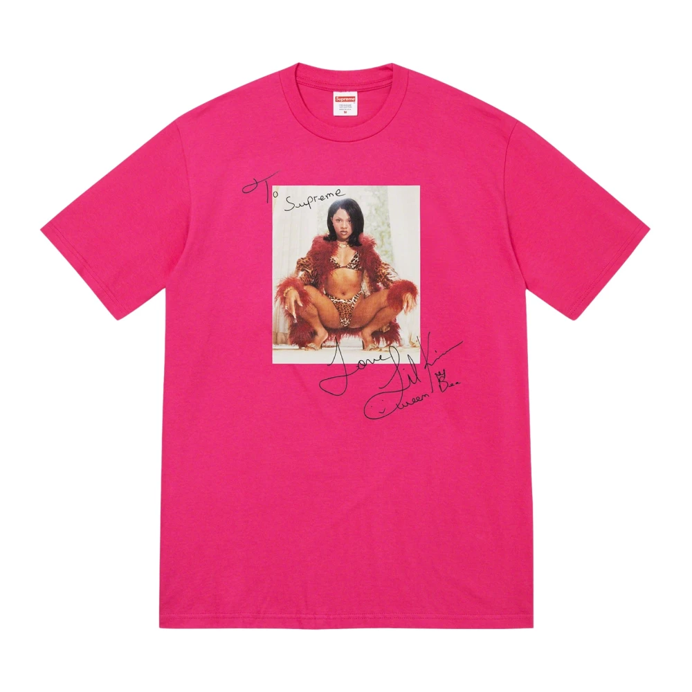 Supreme Beperkte oplage Lil Kim Tee Pink Heren