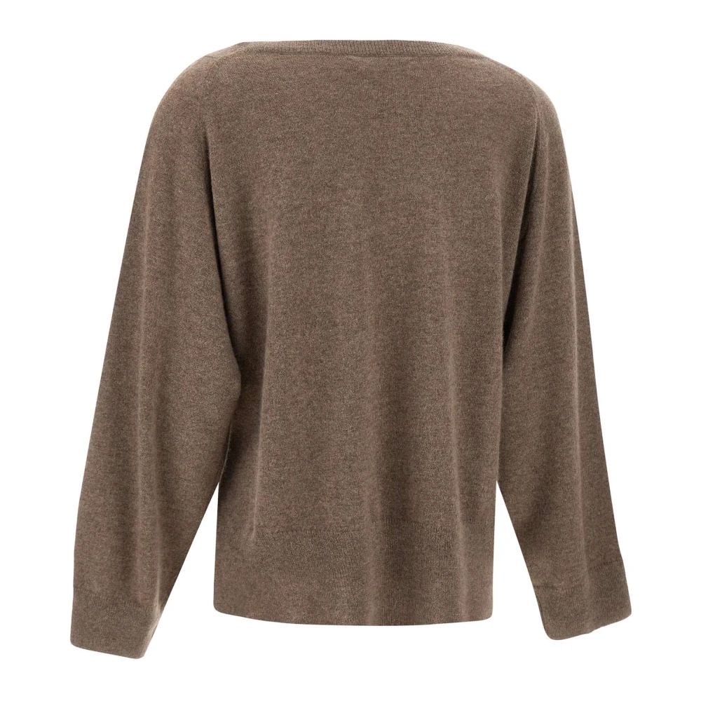 Notshy Kasjmier Crew Neck Sweater Bruin Brown Dames