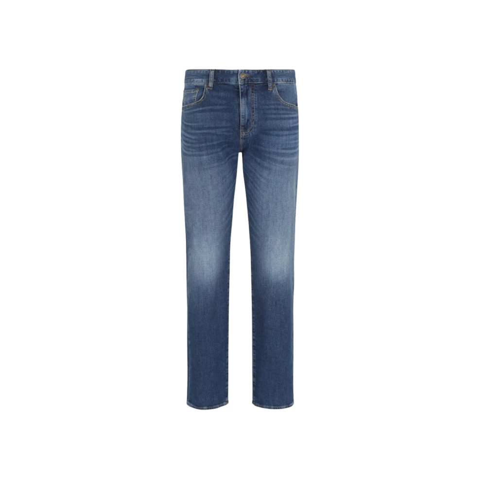 Armani Exchange Men's Blue Slim-Fit Jeans,, Stylish Trousers For W32