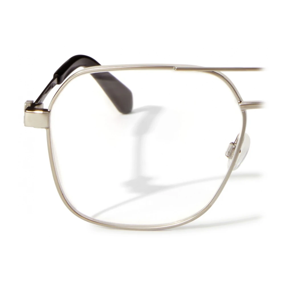 Off White Metalen Optische Monturen Brilmontuur Stijl Gray Dames