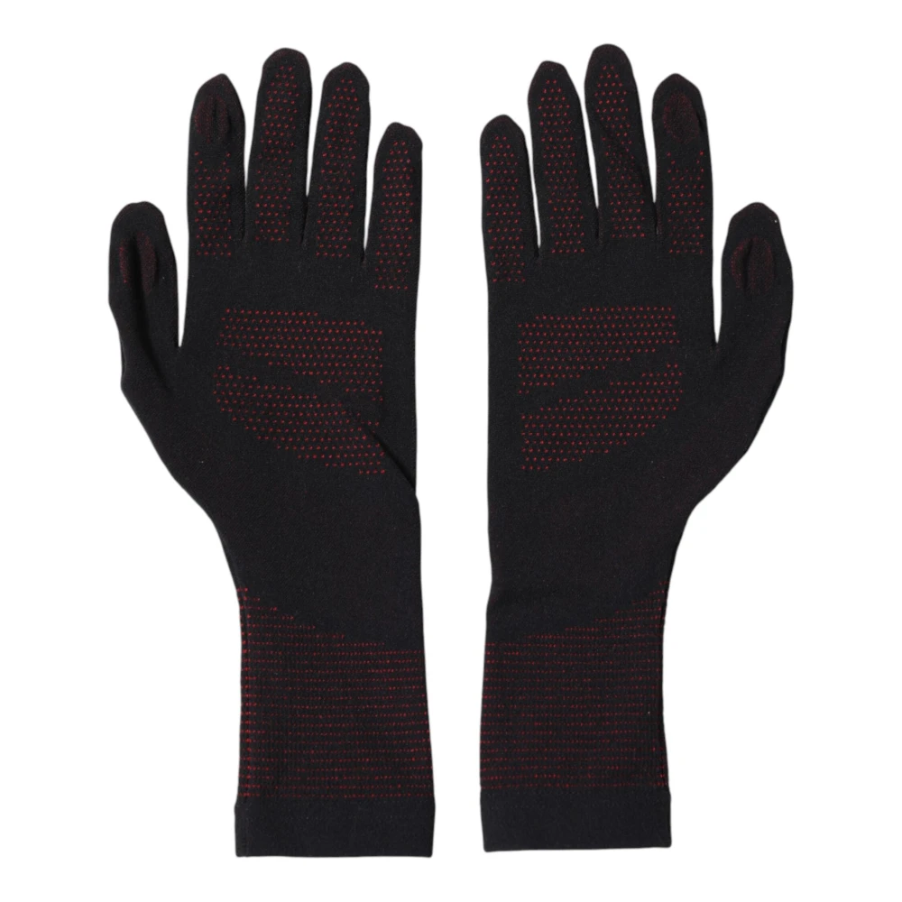 Dolce & Gabbana Unisex Black Gloves - Gloves - One Size - Accessories