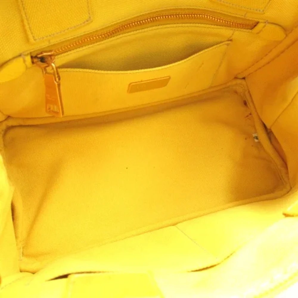 Prada Vintage Pre-owned Canvas totes Yellow Dames