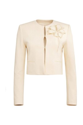 Blazer Nude Twinset Simona Barbieri - Taille M - Fabriqué En Italie - Neuf Sans étiquettes