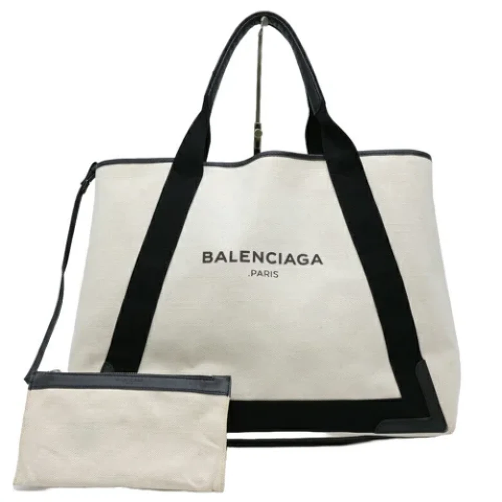 Balenciaga Vintage Pre-owned Canvas balenciaga-bags White Dames