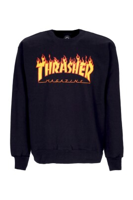 flame-crewneck-sweatshirt-black-yellow