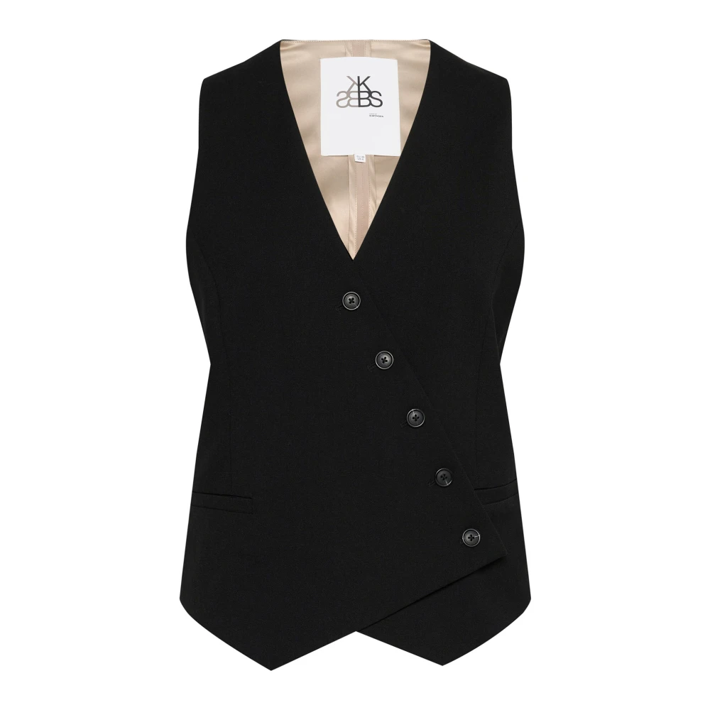 Karen by Simonsen Asymmetrische Knoopvest Meteorite Black Dames