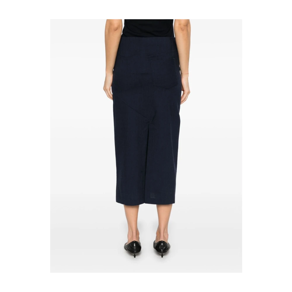 Paloma Wool Navy Pencil Rok Oyla Blue Dames
