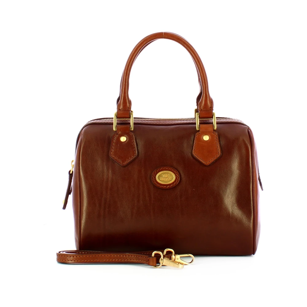 The Bridge Bauletto Story Leren Handtas Brown Dames