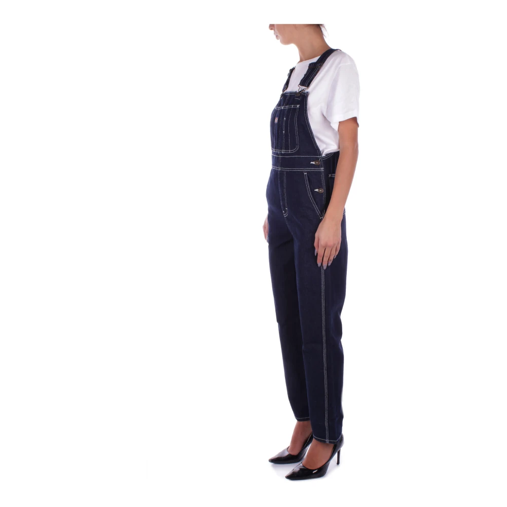 Dickies Denim Overall Jurk met Zakken Blue Dames