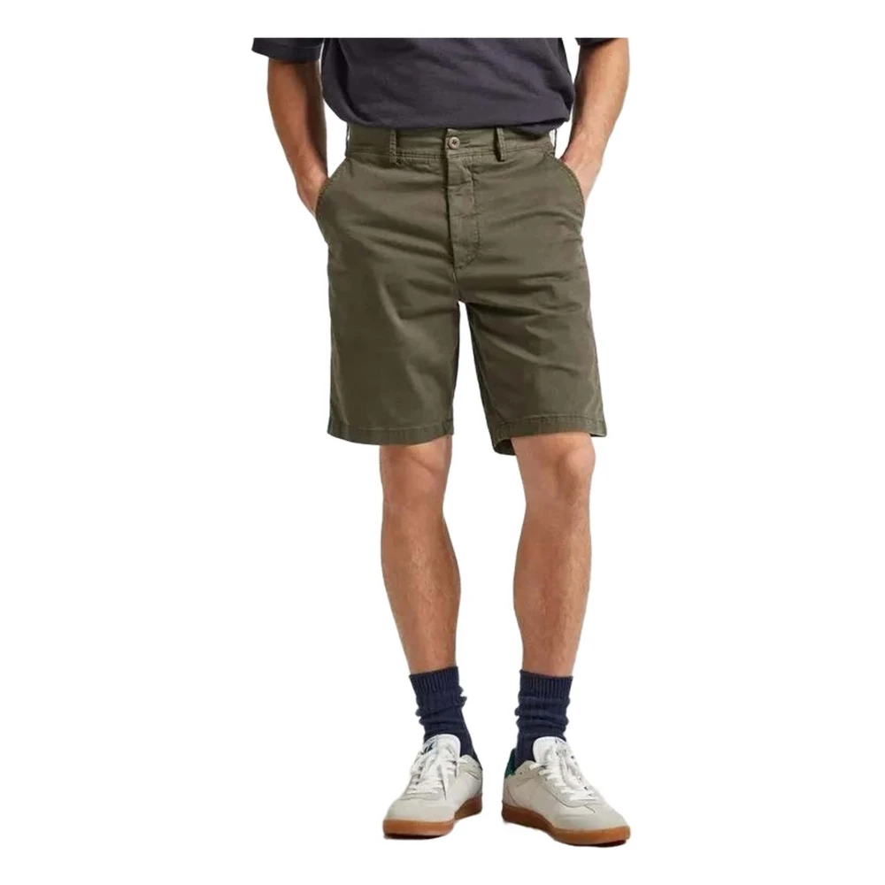 Pepe Jeans Regular Chino Short Shorts Green Heren