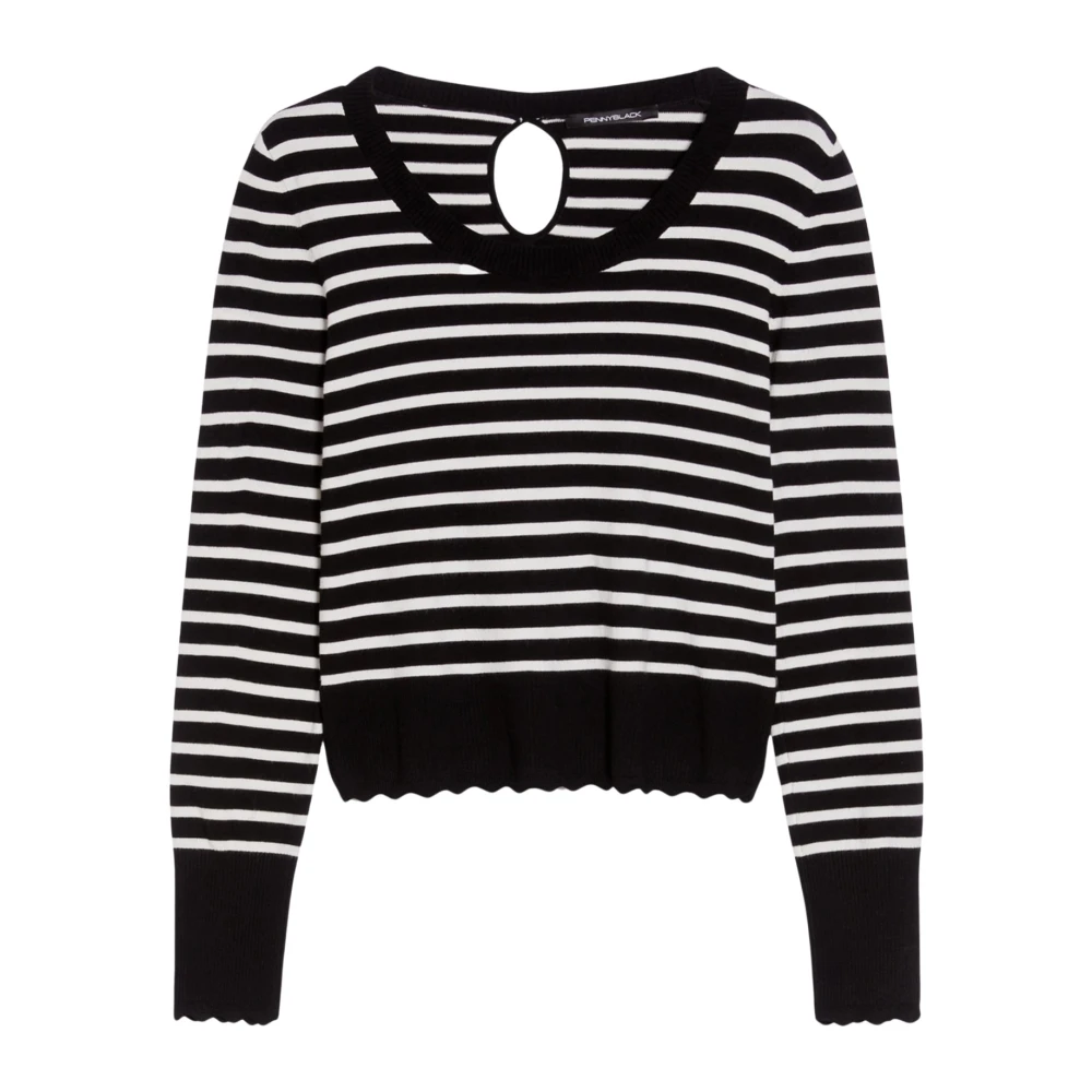 Pennyblack Slim Fit Sweater Art. Obolo Black Dames