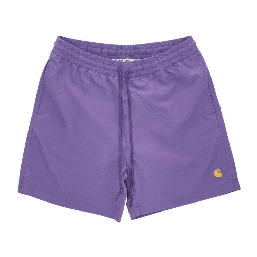 Carhartt WIP Chase Swim Trunk Veelzijdig en Comfortabel Purple Heren