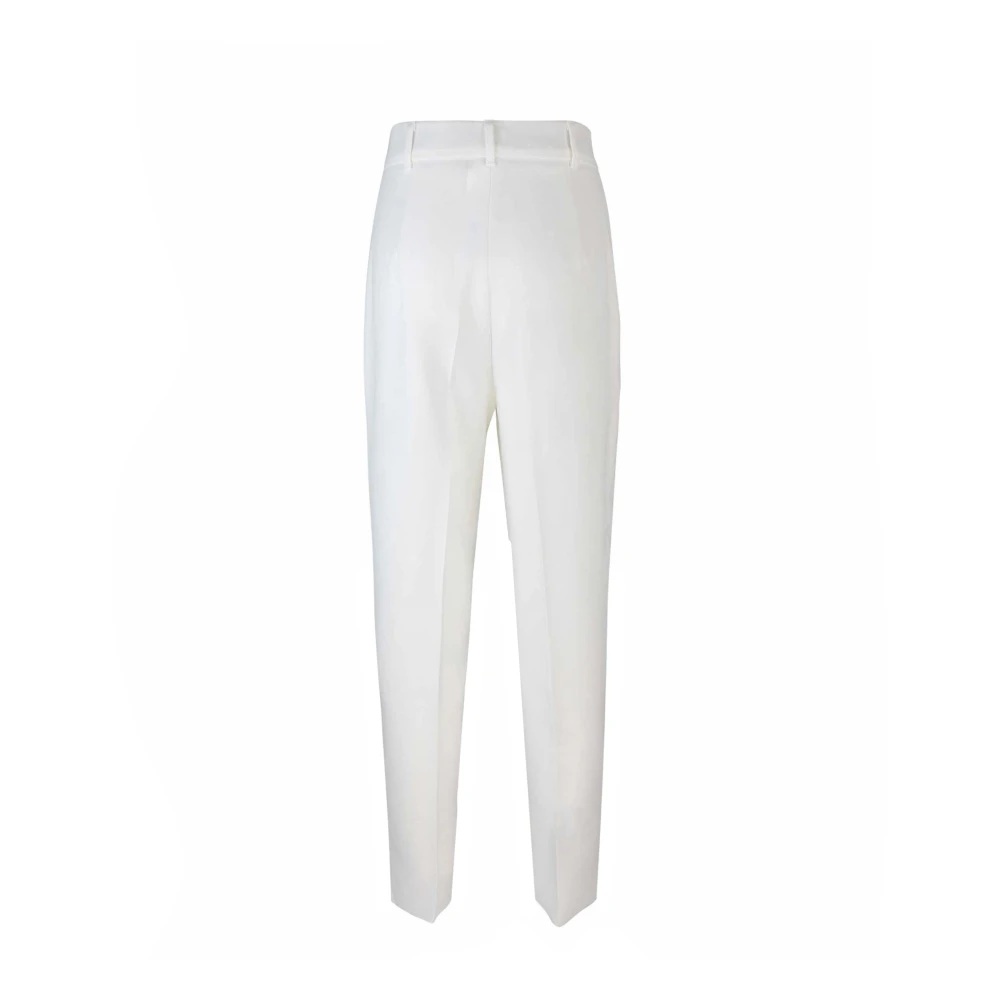 Max Mara Studio Op maat gemaakte witte broek ritssluiting White Dames