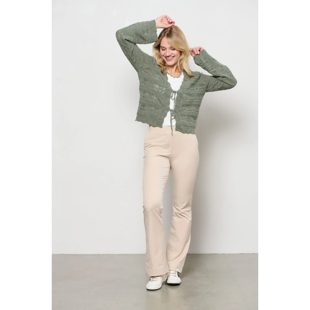 &Co Woman Zachte gebreide cardigan Green Dames