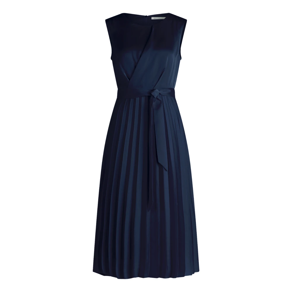 Betty & Co Chiffon jurk met plooien Blue Dames